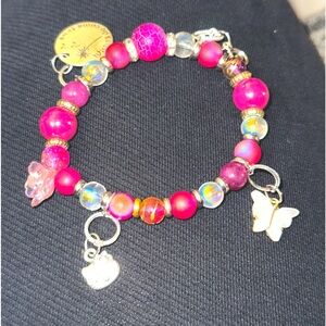 Pink Kool-Aid charm bracelet